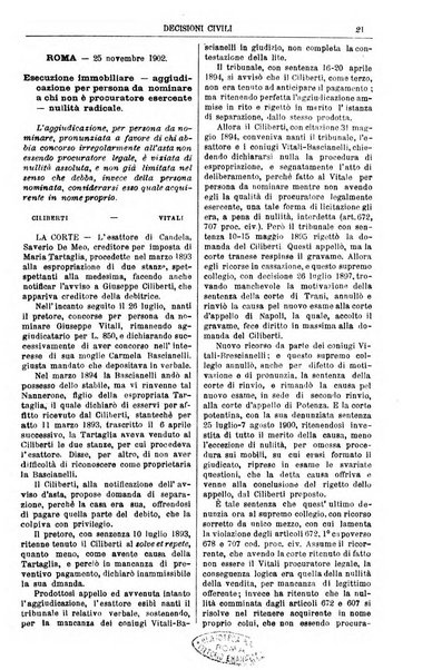 Annali della giurisprudenza italiana raccolta generale delle decisioni delle Corti di cassazione e d'appello in materia civile, criminale, commerciale, di diritto pubblico e amministrativo, e di procedura civile e penale