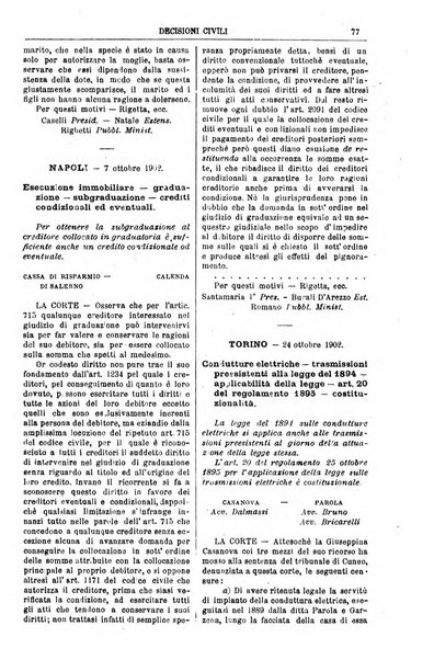 Annali della giurisprudenza italiana raccolta generale delle decisioni delle Corti di cassazione e d'appello in materia civile, criminale, commerciale, di diritto pubblico e amministrativo, e di procedura civile e penale