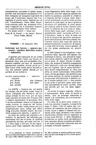 Annali della giurisprudenza italiana raccolta generale delle decisioni delle Corti di cassazione e d'appello in materia civile, criminale, commerciale, di diritto pubblico e amministrativo, e di procedura civile e penale