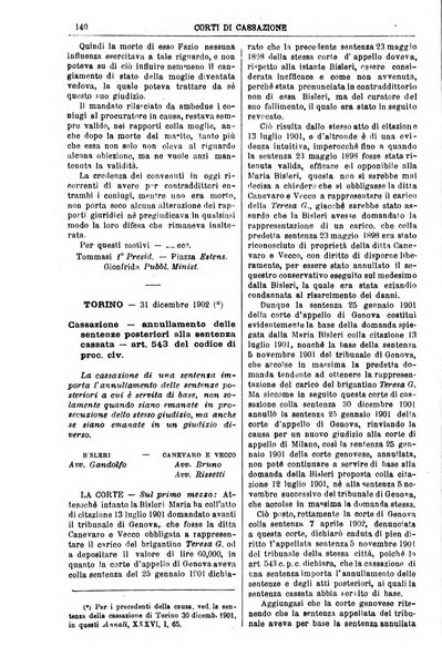 Annali della giurisprudenza italiana raccolta generale delle decisioni delle Corti di cassazione e d'appello in materia civile, criminale, commerciale, di diritto pubblico e amministrativo, e di procedura civile e penale