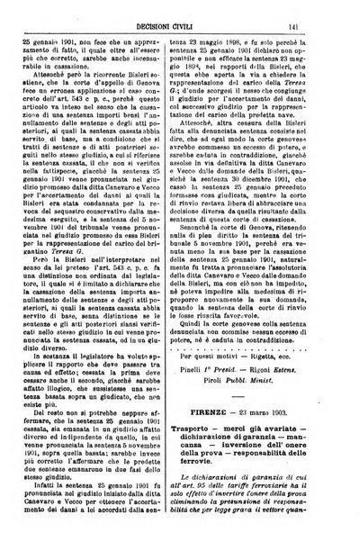 Annali della giurisprudenza italiana raccolta generale delle decisioni delle Corti di cassazione e d'appello in materia civile, criminale, commerciale, di diritto pubblico e amministrativo, e di procedura civile e penale