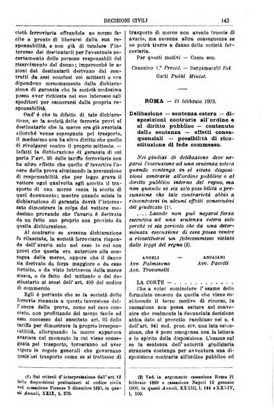 Annali della giurisprudenza italiana raccolta generale delle decisioni delle Corti di cassazione e d'appello in materia civile, criminale, commerciale, di diritto pubblico e amministrativo, e di procedura civile e penale