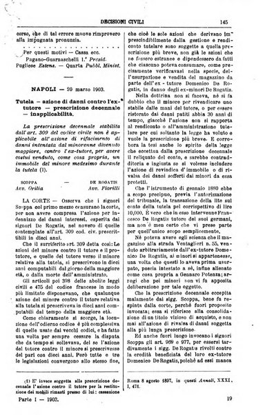 Annali della giurisprudenza italiana raccolta generale delle decisioni delle Corti di cassazione e d'appello in materia civile, criminale, commerciale, di diritto pubblico e amministrativo, e di procedura civile e penale