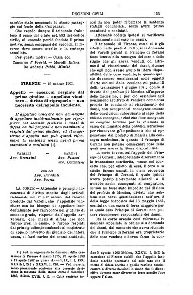 Annali della giurisprudenza italiana raccolta generale delle decisioni delle Corti di cassazione e d'appello in materia civile, criminale, commerciale, di diritto pubblico e amministrativo, e di procedura civile e penale