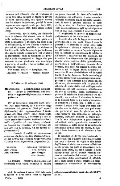 Annali della giurisprudenza italiana raccolta generale delle decisioni delle Corti di cassazione e d'appello in materia civile, criminale, commerciale, di diritto pubblico e amministrativo, e di procedura civile e penale