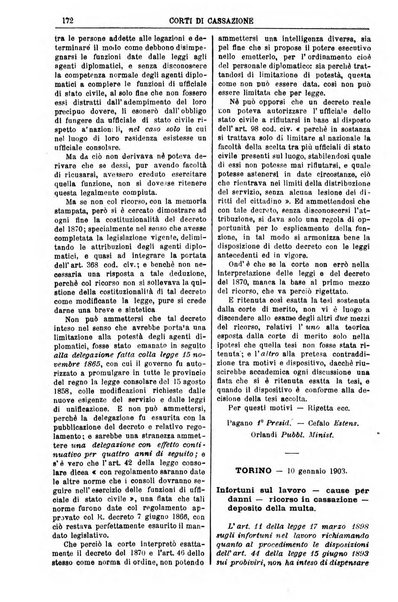 Annali della giurisprudenza italiana raccolta generale delle decisioni delle Corti di cassazione e d'appello in materia civile, criminale, commerciale, di diritto pubblico e amministrativo, e di procedura civile e penale