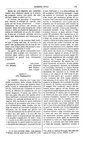 Annali della giurisprudenza italiana raccolta generale delle decisioni delle Corti di cassazione e d'appello in materia civile, criminale, commerciale, di diritto pubblico e amministrativo, e di procedura civile e penale