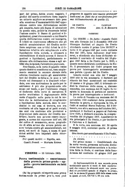 Annali della giurisprudenza italiana raccolta generale delle decisioni delle Corti di cassazione e d'appello in materia civile, criminale, commerciale, di diritto pubblico e amministrativo, e di procedura civile e penale