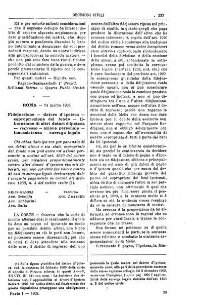 Annali della giurisprudenza italiana raccolta generale delle decisioni delle Corti di cassazione e d'appello in materia civile, criminale, commerciale, di diritto pubblico e amministrativo, e di procedura civile e penale