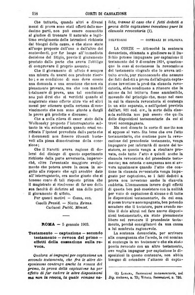 Annali della giurisprudenza italiana raccolta generale delle decisioni delle Corti di cassazione e d'appello in materia civile, criminale, commerciale, di diritto pubblico e amministrativo, e di procedura civile e penale