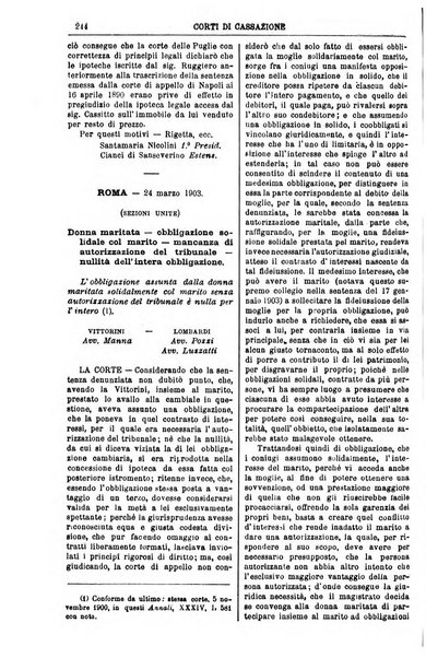 Annali della giurisprudenza italiana raccolta generale delle decisioni delle Corti di cassazione e d'appello in materia civile, criminale, commerciale, di diritto pubblico e amministrativo, e di procedura civile e penale