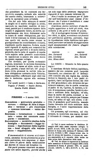 Annali della giurisprudenza italiana raccolta generale delle decisioni delle Corti di cassazione e d'appello in materia civile, criminale, commerciale, di diritto pubblico e amministrativo, e di procedura civile e penale