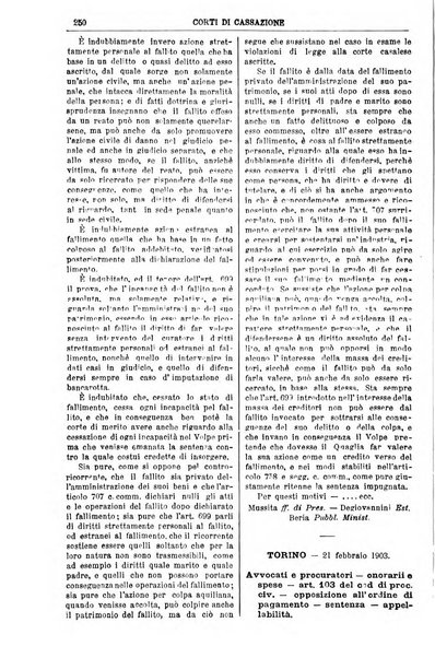 Annali della giurisprudenza italiana raccolta generale delle decisioni delle Corti di cassazione e d'appello in materia civile, criminale, commerciale, di diritto pubblico e amministrativo, e di procedura civile e penale