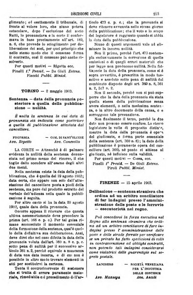 Annali della giurisprudenza italiana raccolta generale delle decisioni delle Corti di cassazione e d'appello in materia civile, criminale, commerciale, di diritto pubblico e amministrativo, e di procedura civile e penale