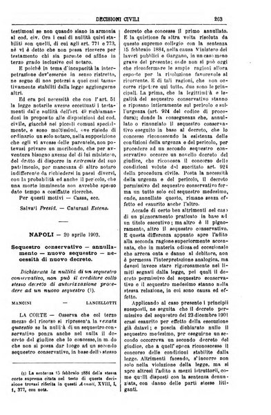 Annali della giurisprudenza italiana raccolta generale delle decisioni delle Corti di cassazione e d'appello in materia civile, criminale, commerciale, di diritto pubblico e amministrativo, e di procedura civile e penale