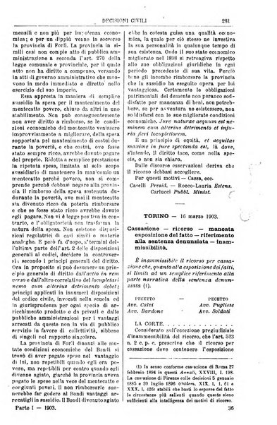 Annali della giurisprudenza italiana raccolta generale delle decisioni delle Corti di cassazione e d'appello in materia civile, criminale, commerciale, di diritto pubblico e amministrativo, e di procedura civile e penale