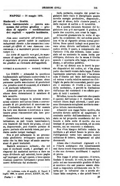 Annali della giurisprudenza italiana raccolta generale delle decisioni delle Corti di cassazione e d'appello in materia civile, criminale, commerciale, di diritto pubblico e amministrativo, e di procedura civile e penale