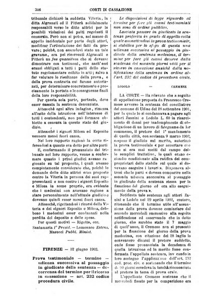 Annali della giurisprudenza italiana raccolta generale delle decisioni delle Corti di cassazione e d'appello in materia civile, criminale, commerciale, di diritto pubblico e amministrativo, e di procedura civile e penale