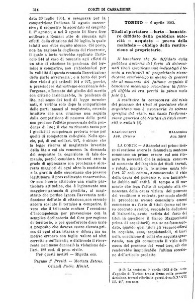 Annali della giurisprudenza italiana raccolta generale delle decisioni delle Corti di cassazione e d'appello in materia civile, criminale, commerciale, di diritto pubblico e amministrativo, e di procedura civile e penale