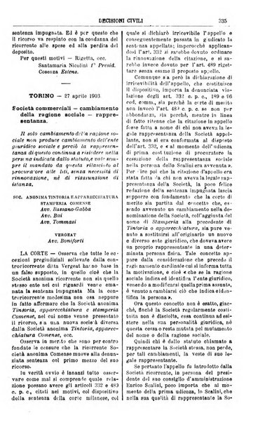 Annali della giurisprudenza italiana raccolta generale delle decisioni delle Corti di cassazione e d'appello in materia civile, criminale, commerciale, di diritto pubblico e amministrativo, e di procedura civile e penale