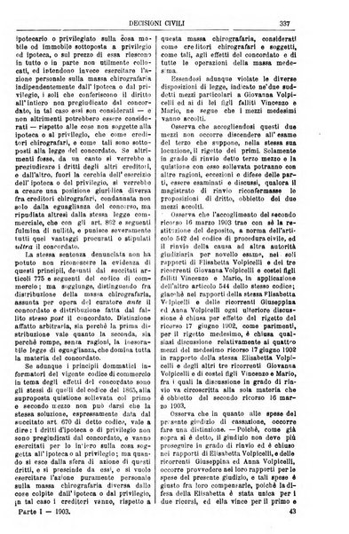 Annali della giurisprudenza italiana raccolta generale delle decisioni delle Corti di cassazione e d'appello in materia civile, criminale, commerciale, di diritto pubblico e amministrativo, e di procedura civile e penale