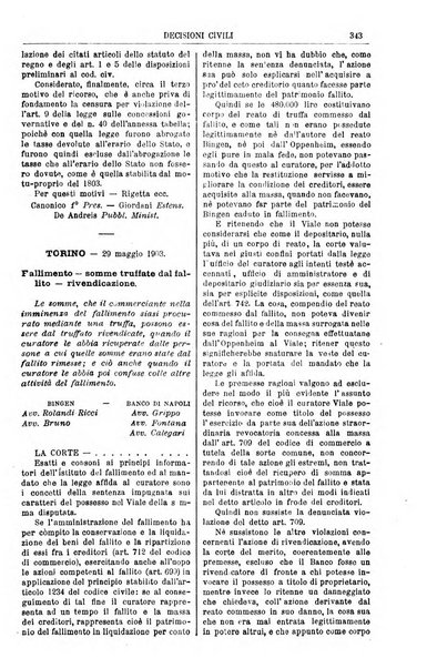 Annali della giurisprudenza italiana raccolta generale delle decisioni delle Corti di cassazione e d'appello in materia civile, criminale, commerciale, di diritto pubblico e amministrativo, e di procedura civile e penale