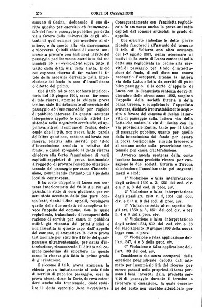 Annali della giurisprudenza italiana raccolta generale delle decisioni delle Corti di cassazione e d'appello in materia civile, criminale, commerciale, di diritto pubblico e amministrativo, e di procedura civile e penale