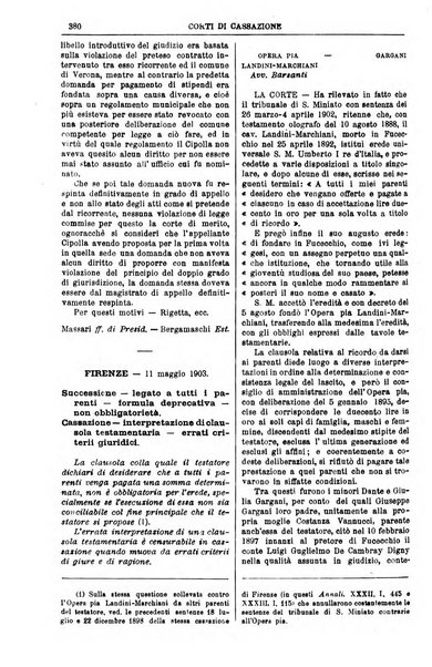 Annali della giurisprudenza italiana raccolta generale delle decisioni delle Corti di cassazione e d'appello in materia civile, criminale, commerciale, di diritto pubblico e amministrativo, e di procedura civile e penale