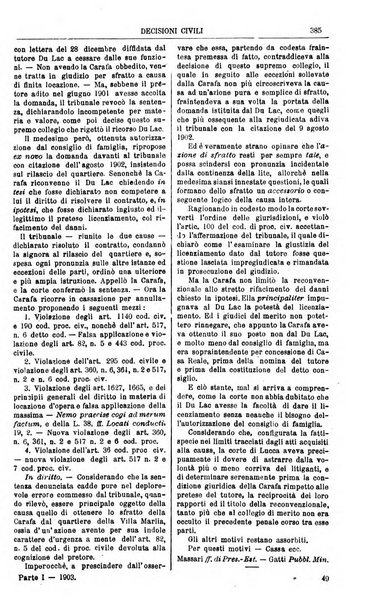 Annali della giurisprudenza italiana raccolta generale delle decisioni delle Corti di cassazione e d'appello in materia civile, criminale, commerciale, di diritto pubblico e amministrativo, e di procedura civile e penale