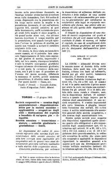 Annali della giurisprudenza italiana raccolta generale delle decisioni delle Corti di cassazione e d'appello in materia civile, criminale, commerciale, di diritto pubblico e amministrativo, e di procedura civile e penale