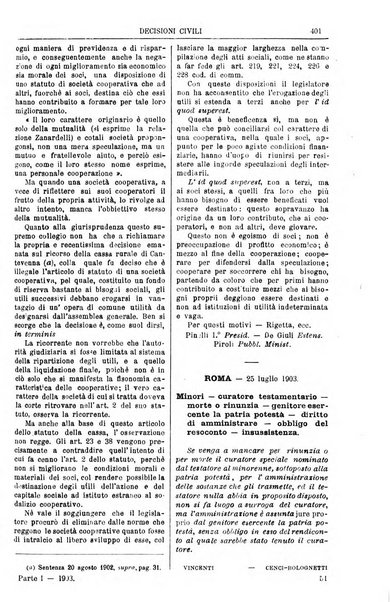 Annali della giurisprudenza italiana raccolta generale delle decisioni delle Corti di cassazione e d'appello in materia civile, criminale, commerciale, di diritto pubblico e amministrativo, e di procedura civile e penale