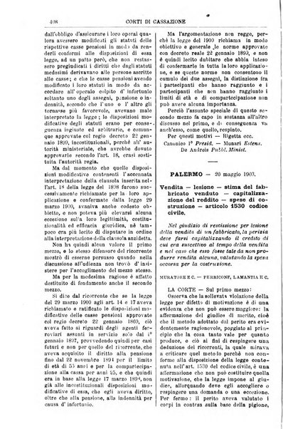 Annali della giurisprudenza italiana raccolta generale delle decisioni delle Corti di cassazione e d'appello in materia civile, criminale, commerciale, di diritto pubblico e amministrativo, e di procedura civile e penale