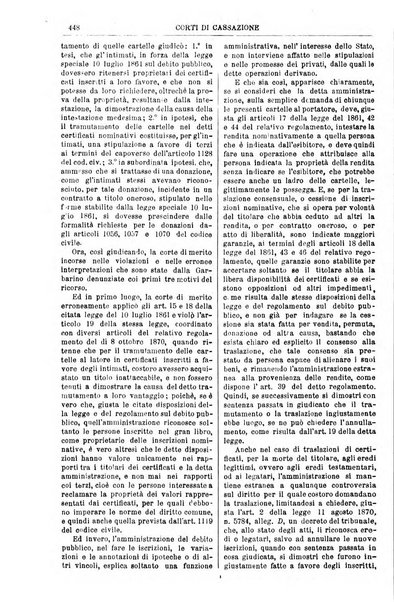 Annali della giurisprudenza italiana raccolta generale delle decisioni delle Corti di cassazione e d'appello in materia civile, criminale, commerciale, di diritto pubblico e amministrativo, e di procedura civile e penale