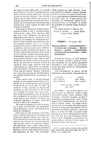 Annali della giurisprudenza italiana raccolta generale delle decisioni delle Corti di cassazione e d'appello in materia civile, criminale, commerciale, di diritto pubblico e amministrativo, e di procedura civile e penale