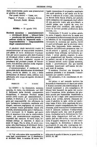 Annali della giurisprudenza italiana raccolta generale delle decisioni delle Corti di cassazione e d'appello in materia civile, criminale, commerciale, di diritto pubblico e amministrativo, e di procedura civile e penale