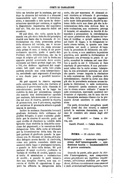 Annali della giurisprudenza italiana raccolta generale delle decisioni delle Corti di cassazione e d'appello in materia civile, criminale, commerciale, di diritto pubblico e amministrativo, e di procedura civile e penale