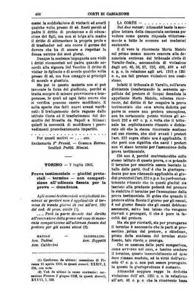 Annali della giurisprudenza italiana raccolta generale delle decisioni delle Corti di cassazione e d'appello in materia civile, criminale, commerciale, di diritto pubblico e amministrativo, e di procedura civile e penale