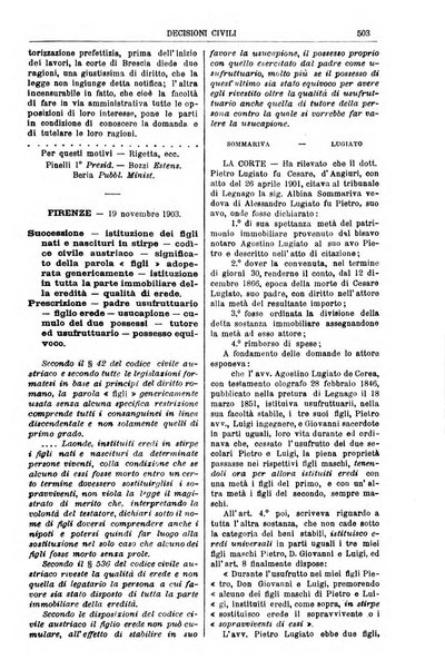 Annali della giurisprudenza italiana raccolta generale delle decisioni delle Corti di cassazione e d'appello in materia civile, criminale, commerciale, di diritto pubblico e amministrativo, e di procedura civile e penale