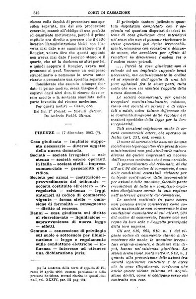 Annali della giurisprudenza italiana raccolta generale delle decisioni delle Corti di cassazione e d'appello in materia civile, criminale, commerciale, di diritto pubblico e amministrativo, e di procedura civile e penale