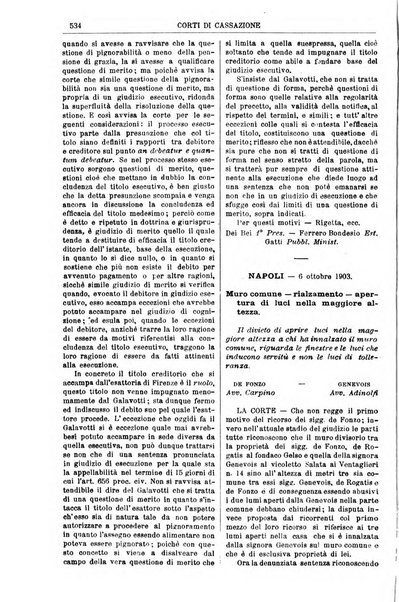 Annali della giurisprudenza italiana raccolta generale delle decisioni delle Corti di cassazione e d'appello in materia civile, criminale, commerciale, di diritto pubblico e amministrativo, e di procedura civile e penale