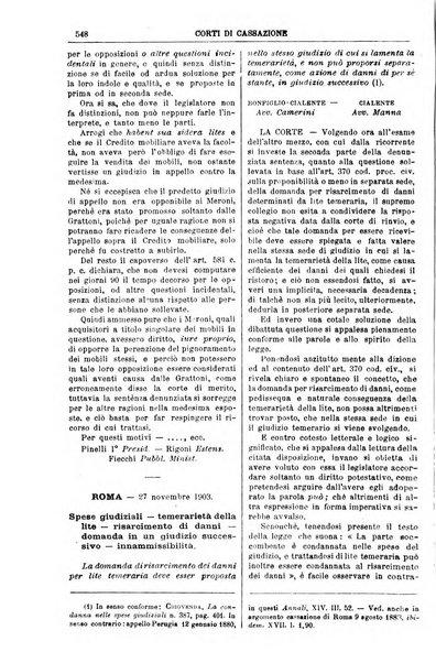 Annali della giurisprudenza italiana raccolta generale delle decisioni delle Corti di cassazione e d'appello in materia civile, criminale, commerciale, di diritto pubblico e amministrativo, e di procedura civile e penale