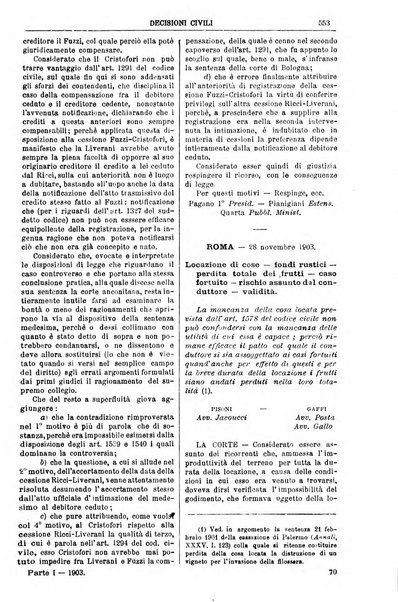 Annali della giurisprudenza italiana raccolta generale delle decisioni delle Corti di cassazione e d'appello in materia civile, criminale, commerciale, di diritto pubblico e amministrativo, e di procedura civile e penale