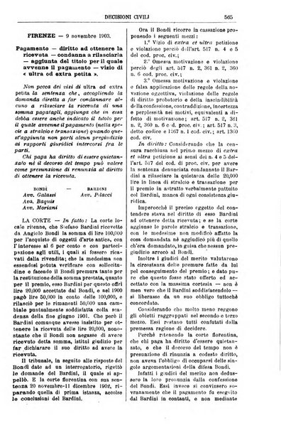 Annali della giurisprudenza italiana raccolta generale delle decisioni delle Corti di cassazione e d'appello in materia civile, criminale, commerciale, di diritto pubblico e amministrativo, e di procedura civile e penale