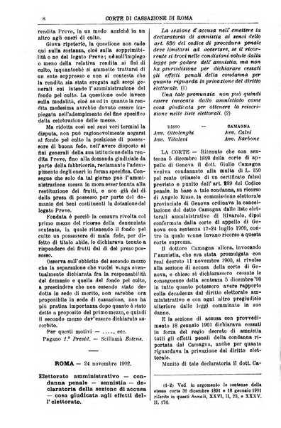 Annali della giurisprudenza italiana raccolta generale delle decisioni delle Corti di cassazione e d'appello in materia civile, criminale, commerciale, di diritto pubblico e amministrativo, e di procedura civile e penale