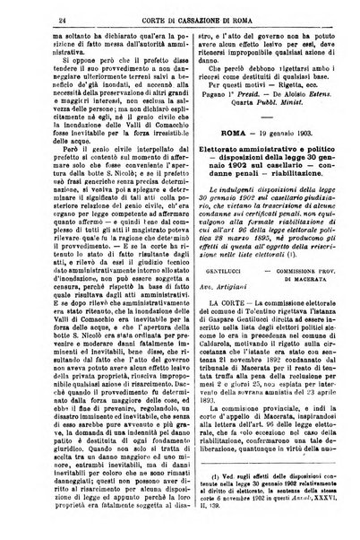 Annali della giurisprudenza italiana raccolta generale delle decisioni delle Corti di cassazione e d'appello in materia civile, criminale, commerciale, di diritto pubblico e amministrativo, e di procedura civile e penale