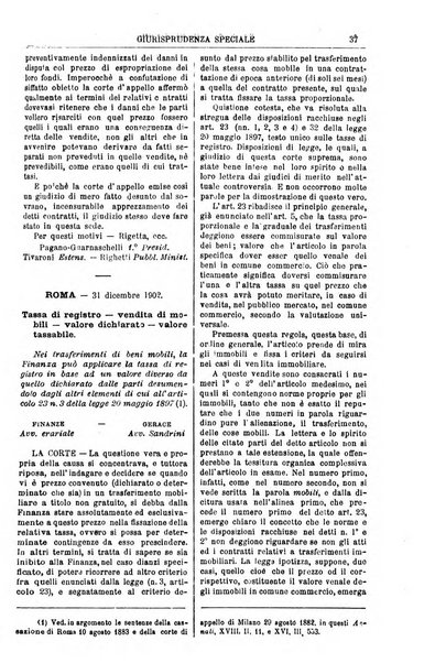 Annali della giurisprudenza italiana raccolta generale delle decisioni delle Corti di cassazione e d'appello in materia civile, criminale, commerciale, di diritto pubblico e amministrativo, e di procedura civile e penale