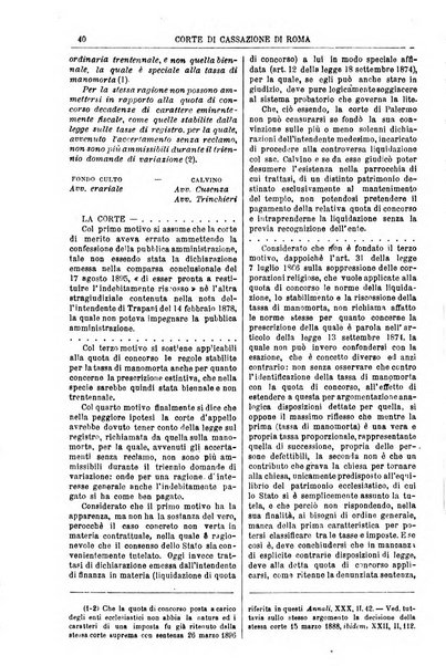 Annali della giurisprudenza italiana raccolta generale delle decisioni delle Corti di cassazione e d'appello in materia civile, criminale, commerciale, di diritto pubblico e amministrativo, e di procedura civile e penale