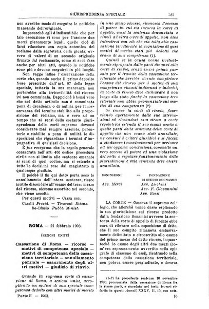 Annali della giurisprudenza italiana raccolta generale delle decisioni delle Corti di cassazione e d'appello in materia civile, criminale, commerciale, di diritto pubblico e amministrativo, e di procedura civile e penale