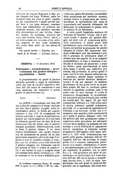 Annali della giurisprudenza italiana raccolta generale delle decisioni delle Corti di cassazione e d'appello in materia civile, criminale, commerciale, di diritto pubblico e amministrativo, e di procedura civile e penale