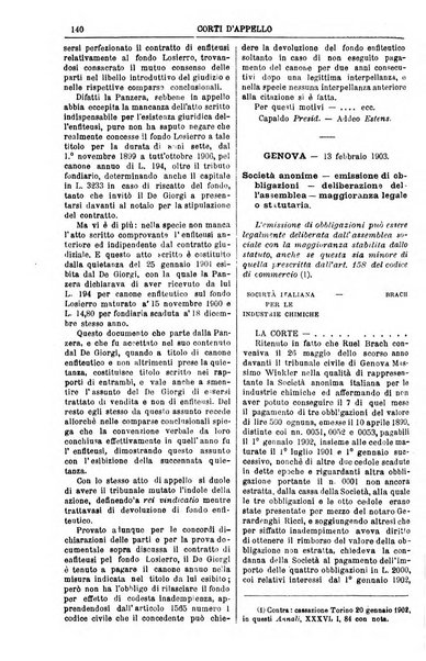 Annali della giurisprudenza italiana raccolta generale delle decisioni delle Corti di cassazione e d'appello in materia civile, criminale, commerciale, di diritto pubblico e amministrativo, e di procedura civile e penale